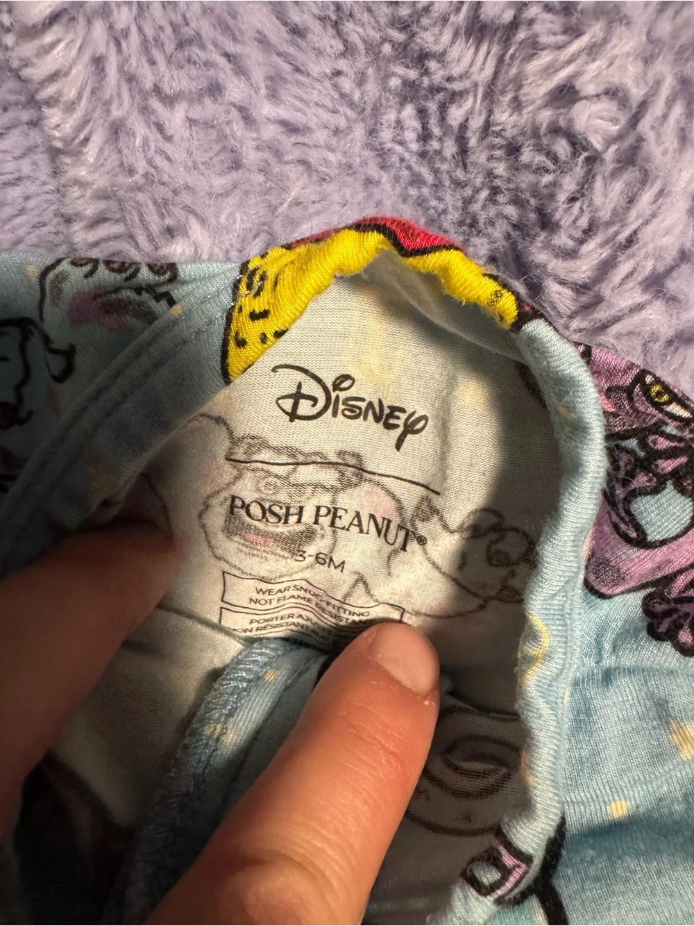 Posh Peanut Monsters Inc Bamboo Zippy 3-6 Months